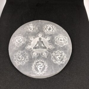 Selenitová meditační deska pro čištění čaker